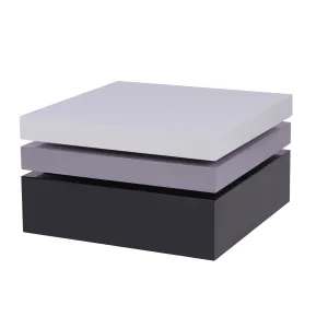 TRISTA White & Gray & Black Coffee Table